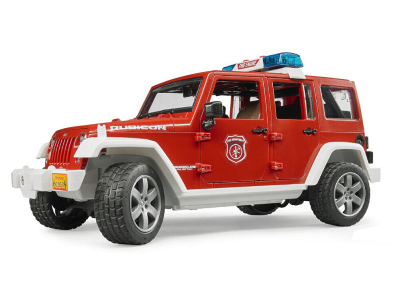 Bruder Jeep Wrangler Hasičské auto s figurko 1:16 